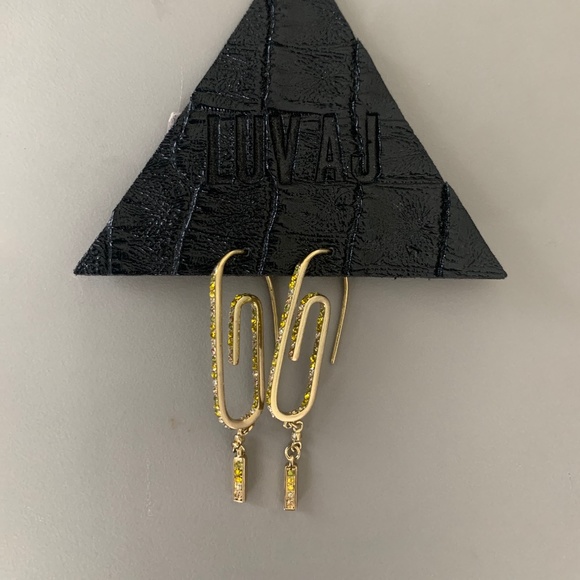 NWT Luv Aj Ombré Paperclip Earring - Picture 1 of 3